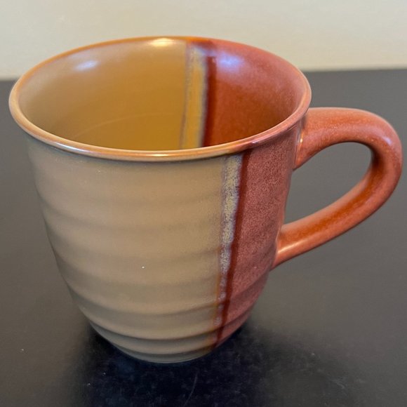 Set of 5 SANGO Gold Dust Sienna Pattern Stoneware Mugs ~ Vintage - Picture 3 of 11